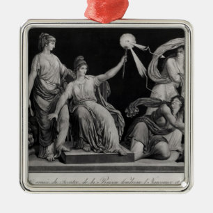 Liberty, striking down Ignorance and Fantacism Metal Tree Decoration