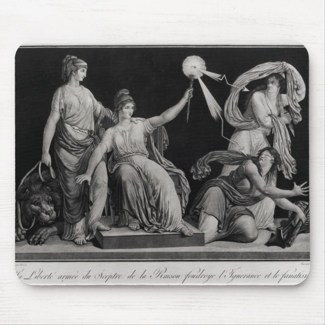 Liberty, striking down Ignorance and Fantacism Mouse Mat (Front)
