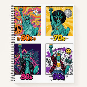 Liberty Through the Decades Retro Notebook