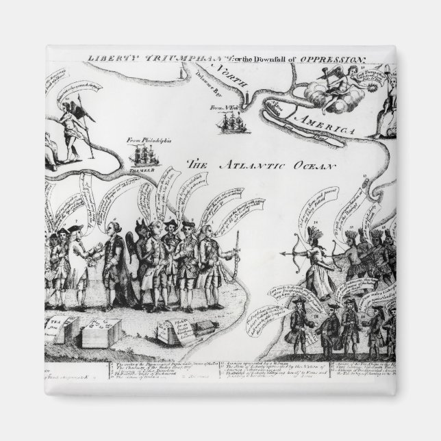 Liberty Triumphant, or the Downfall Magnet (Front)