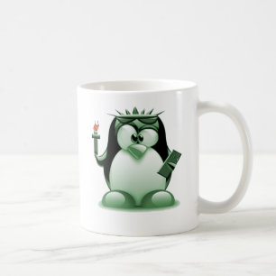 Liberty Tux (Linux Tux) Coffee Mug