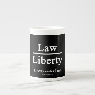 Liberty under Law bone china mug
