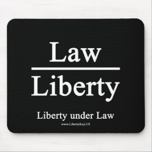 Liberty under Law mug Mouse Mat