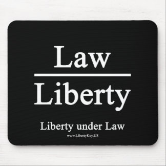Liberty under Law mug Mouse Mat