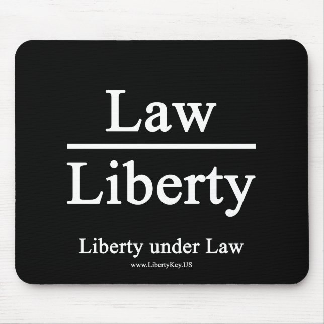 Liberty under Law mug Mouse Mat (Front)