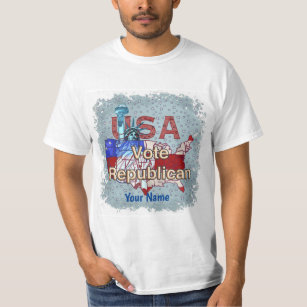 Liberty Vote Republican custom name  t-shirt