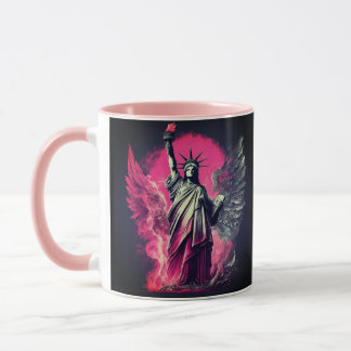 Liberty's Flame Lights Night  Mug