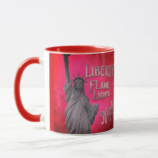 Liberty's Flame Lights Night  Mug