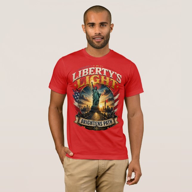 Liberty's Light Brightens Path T-Shirt (Front Full)