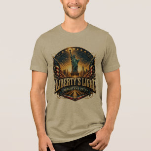 Liberty's Light Brightens Path T-Shirt Tri-Blend Shirt