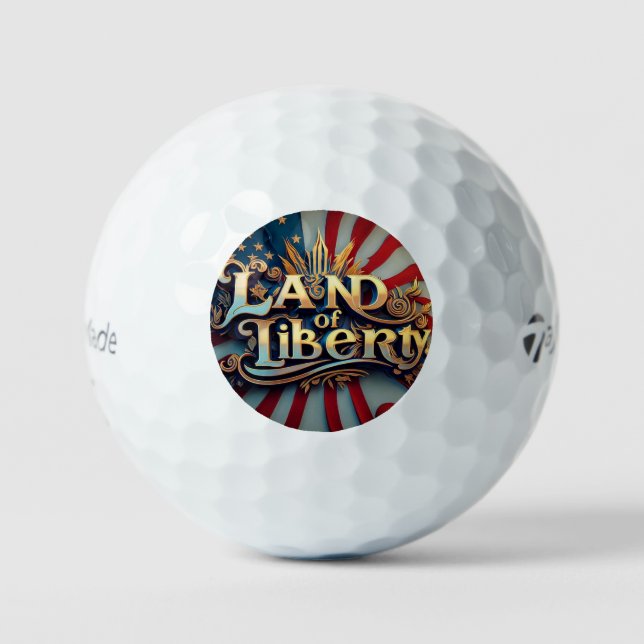"Liberty's Shining Star" Golf Balls (Front)
