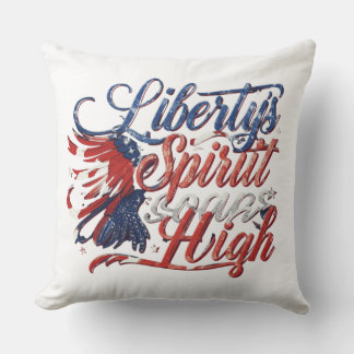 Liberty's Spirit Soars High Cushion