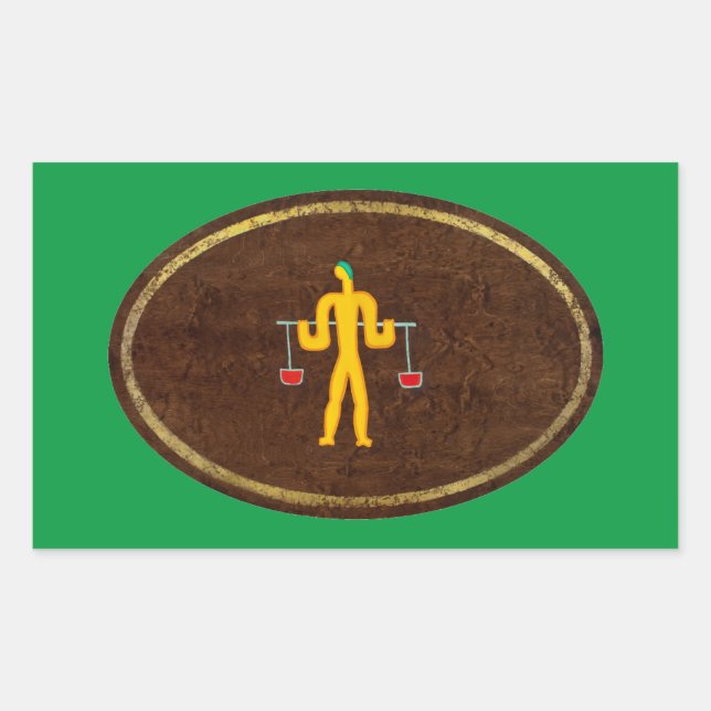 Libra 2008 rectangular sticker (Front)