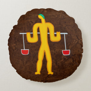 Libra 2008 round cushion