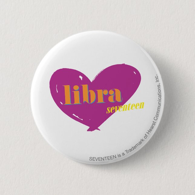 Libra 2 6 cm round badge (Front)