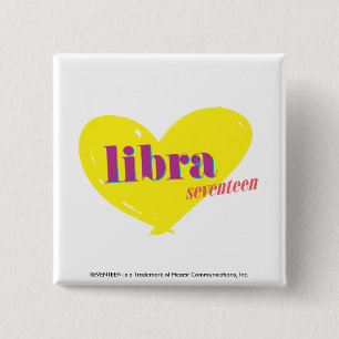 Libra 3 15 cm square badge