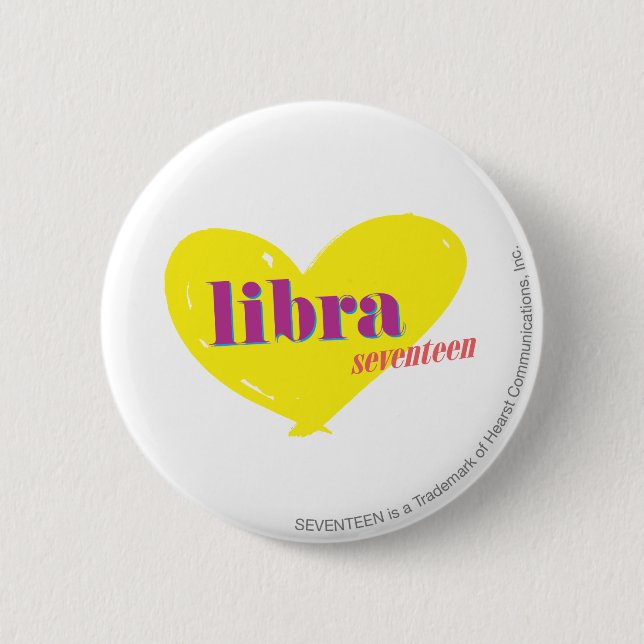 Libra 3 6 cm round badge (Front)