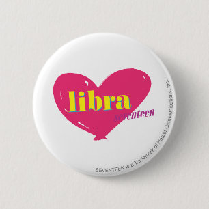 Libra 6 Cm Round Badge
