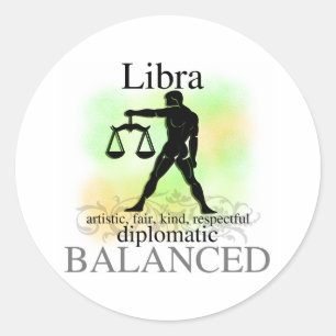 Libra About You Classic Round Sticker