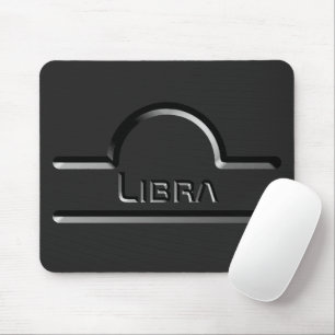 Libra, Abstract Design of the Zodiac Sign Mouse Mat