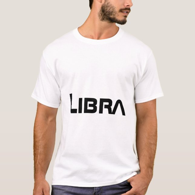 LIBRA, Abstract Design of the Zodiac Sign,  T-Shirt (Front)