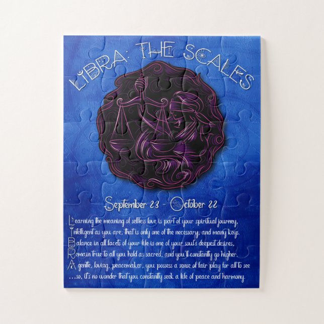 Libra Acrostic Puzzle (Vertical)