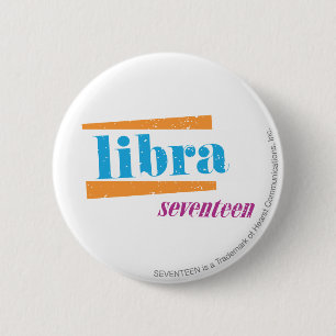 Libra Aqua 6 Cm Round Badge