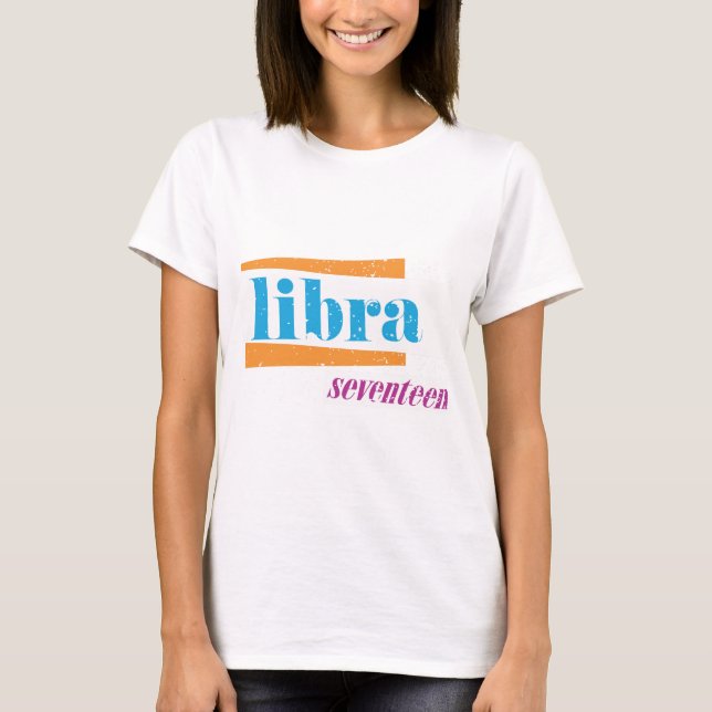 Libra Aqua T-Shirt (Front)
