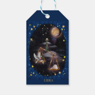 Libra Art Collage Gift Tags