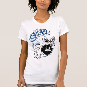 Libra Art Deco Lady T-Shirt