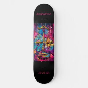 Libra Astrology Grafitti Personalised  Skateboard