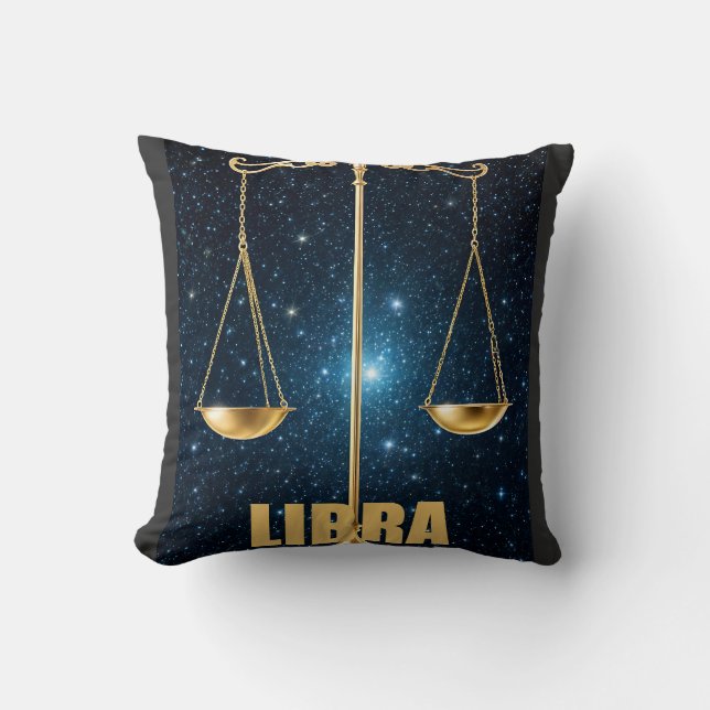 Libra astrology sign cushion (Front)
