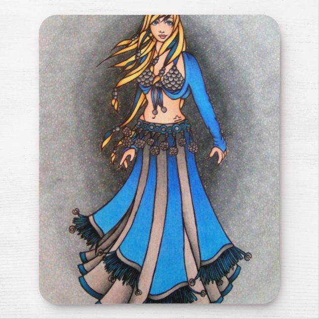 Libra Belly Dancer Mouse Mat (Front)