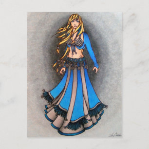 Libra Bellydancer postcards