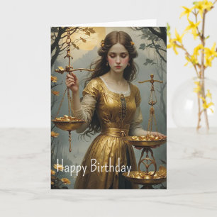 Libra Birthday  Card