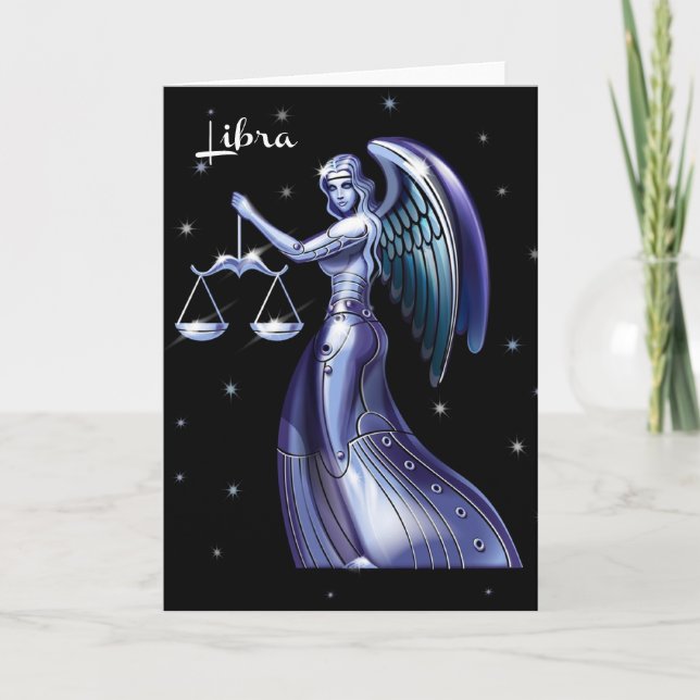 Libra Birthday Card (Front)