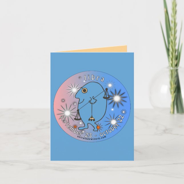 Libra Birthday Card (Front)