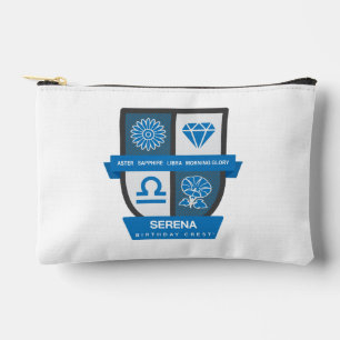 Libra Birthday Crest™ for September 23-30 Accessory Pouch