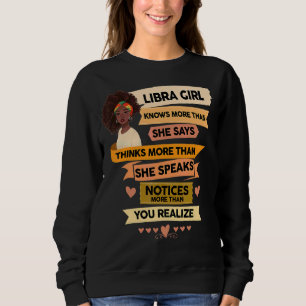 Libra Birthday Women Horoscope Zodiac Born In Sep Sweatshirt