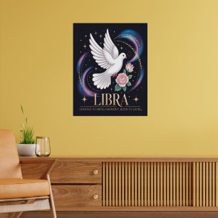 Libra Born To Shine Glossy Poster