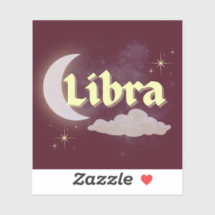 Libra Celestial Aesthetic Dreamy Moon Cloud Stars