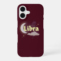 Libra Celestial Moon Cloud Stars Astrology Art