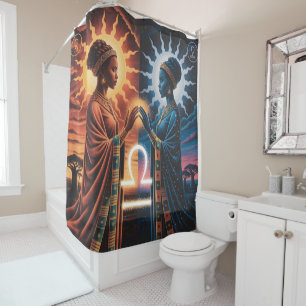 Libra Celestial Sisters Shower Curtain