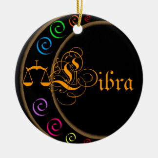 Libra Ceramic Tree Decoration