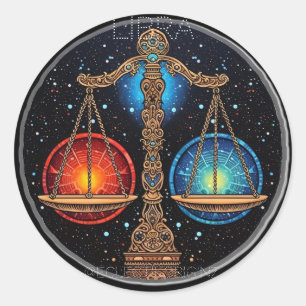 Libra Classic Round Sticker