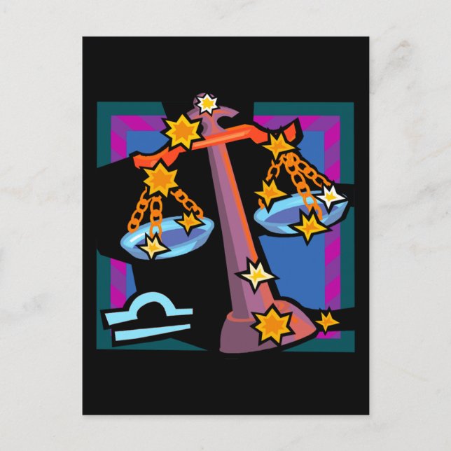 Libra Composition Postcard (Front)