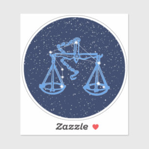 Libra Constellation and Zodiac Sign with Stars