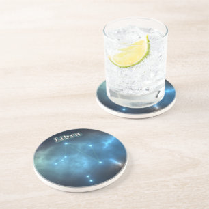 Libra constellation coaster