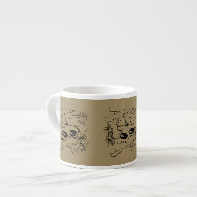 Libra Constellation Hevelius 1690 Decor Espresso Cup (Front Left)