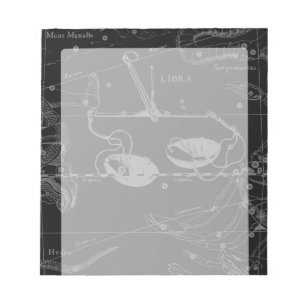 Libra Constellation Hevelius circa 1690 Notepad